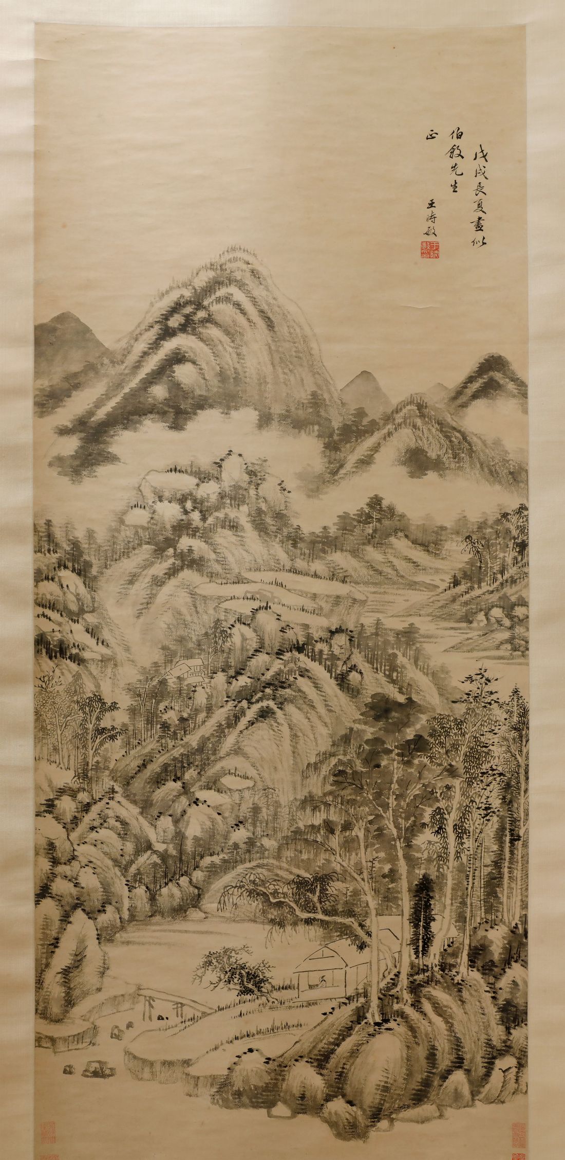 云壑烟滩图轴预览图