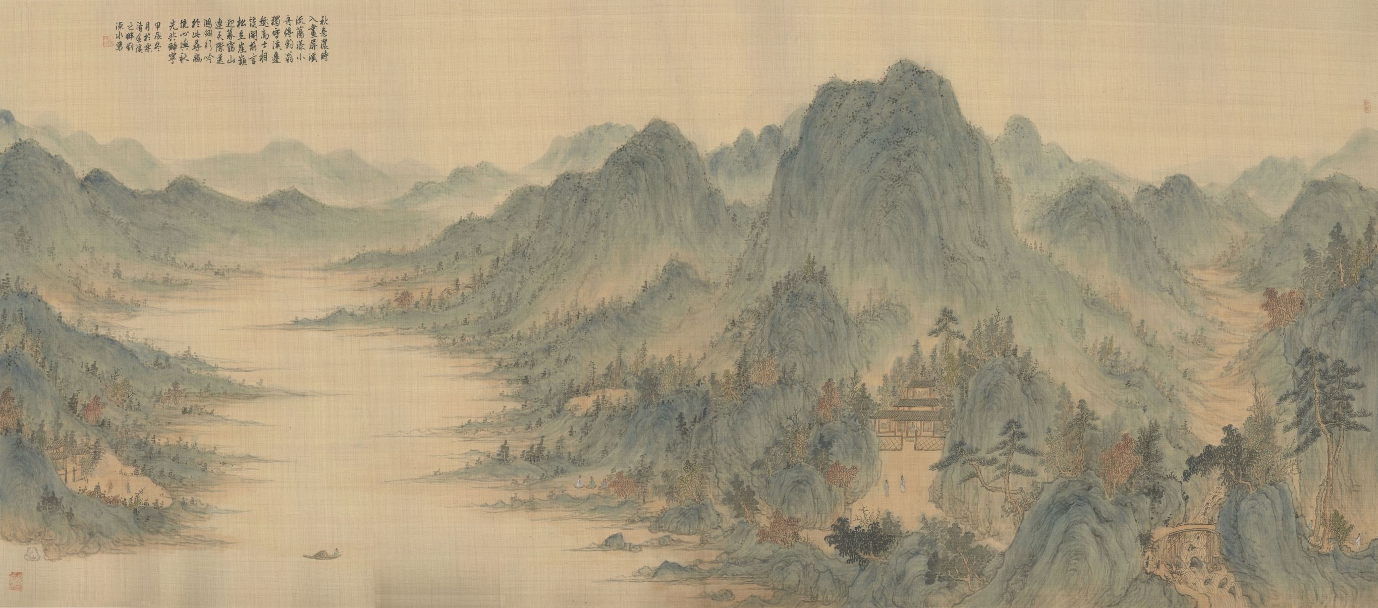 秋韵山居图预览图