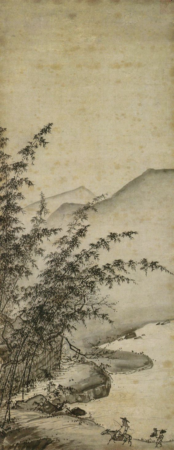竹林山水图预览图