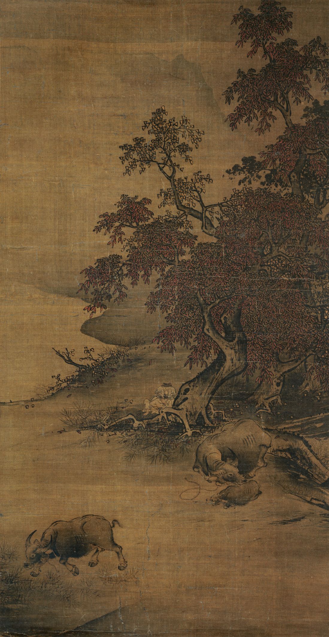 秋野牧牛图预览图