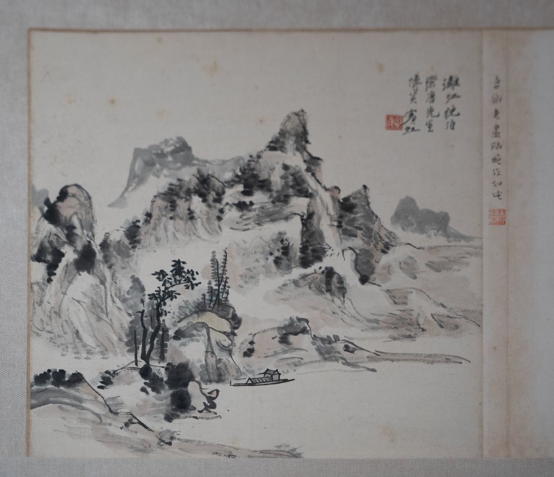 漓江晚泊图预览图