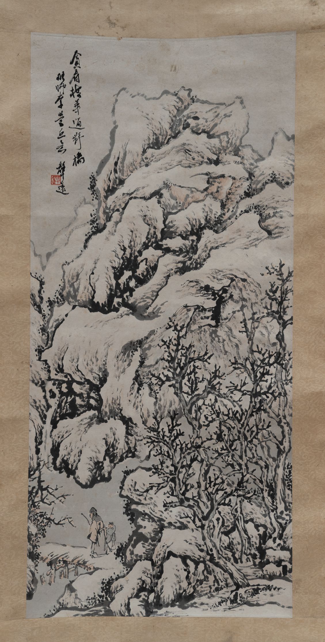 踏雪观梅图预览图