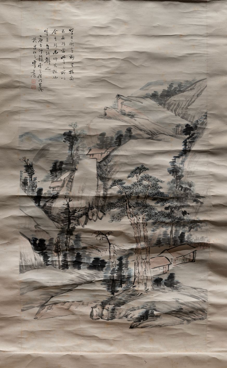 仿大痴山水图预览图