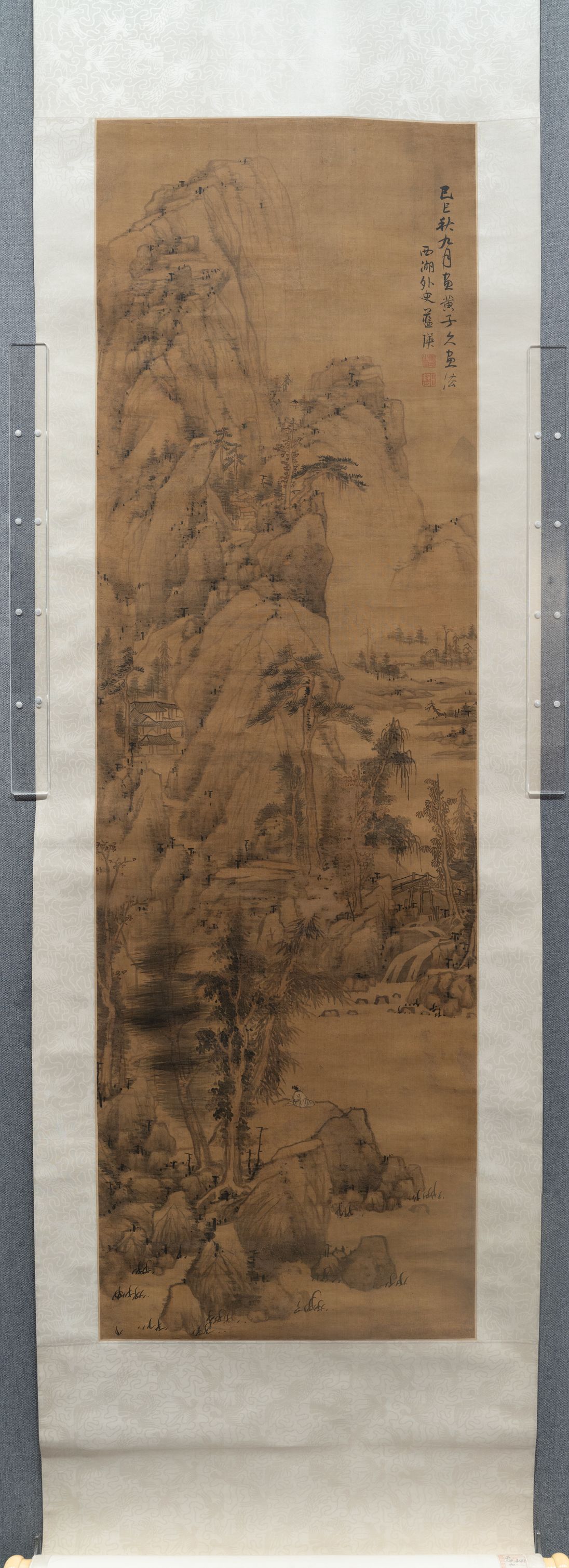 仿黄公望山水图轴预览图