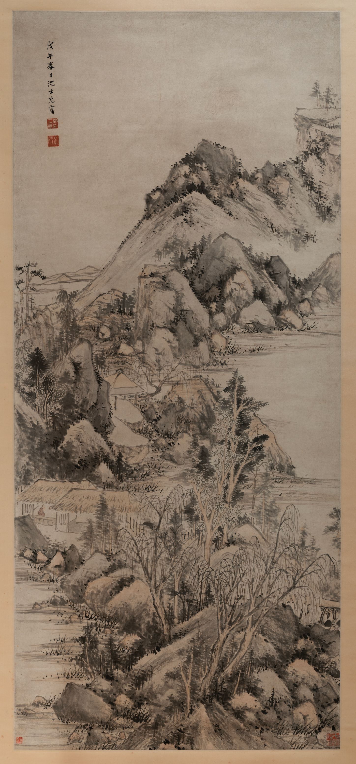 柳溪茅屋图轴缩略图
