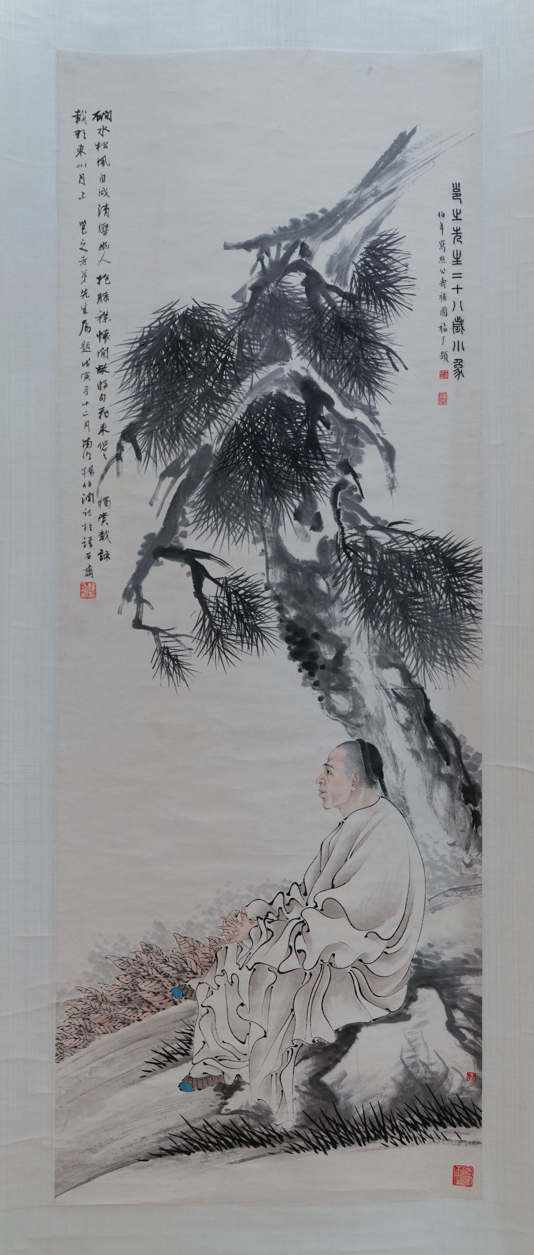 任颐 胡远 高邕之小像轴预览图