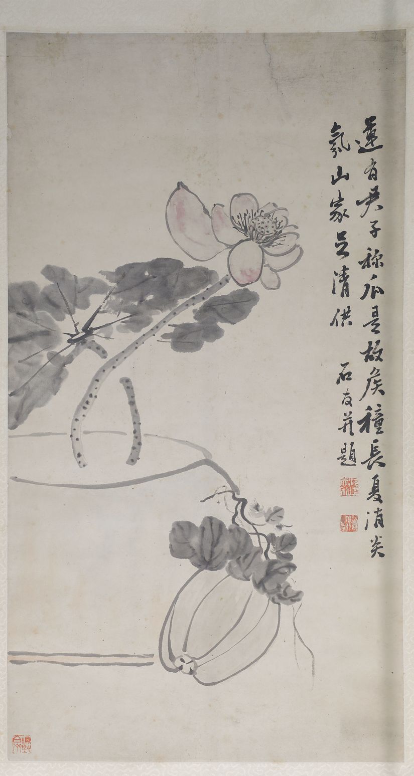 荷花图轴预览图