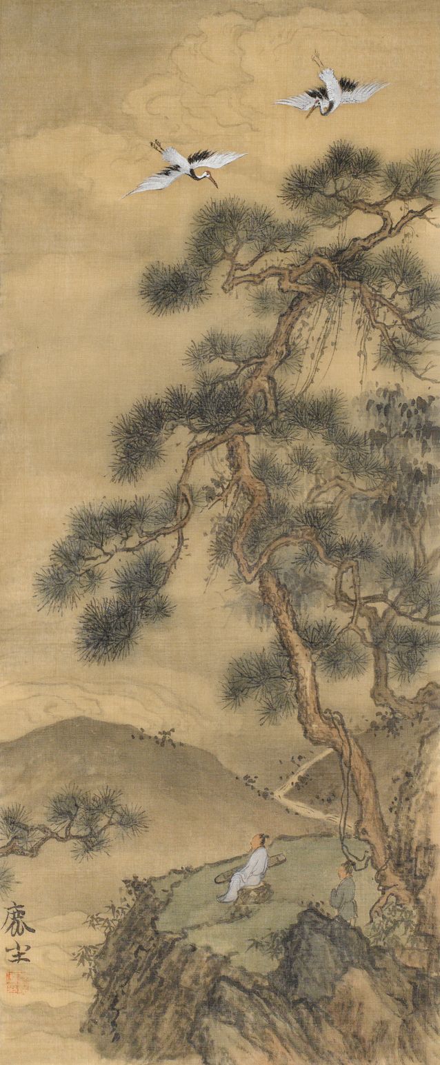 松鹤图缩略图