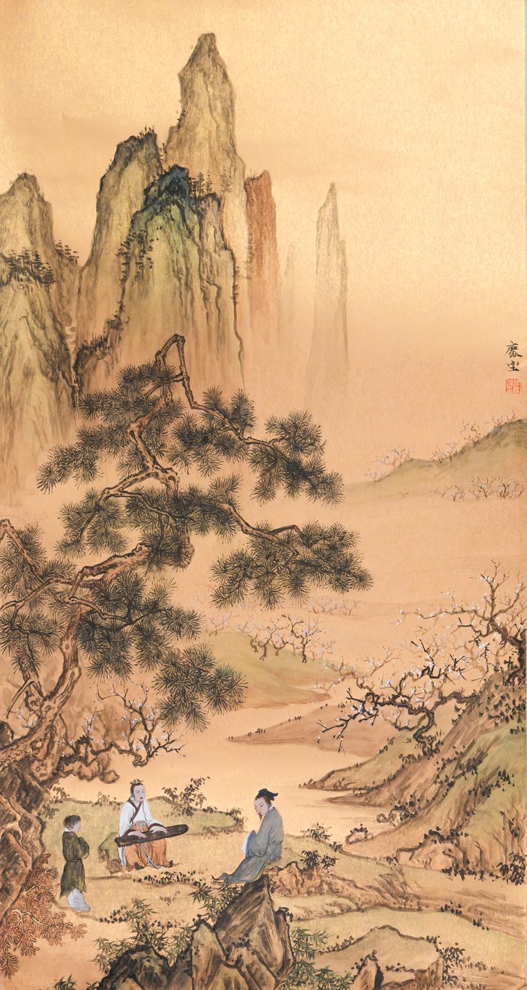 松荫听琴缩略图