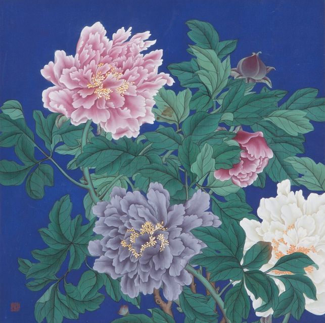 牡丹图，临创自万寿无疆图册缩略图