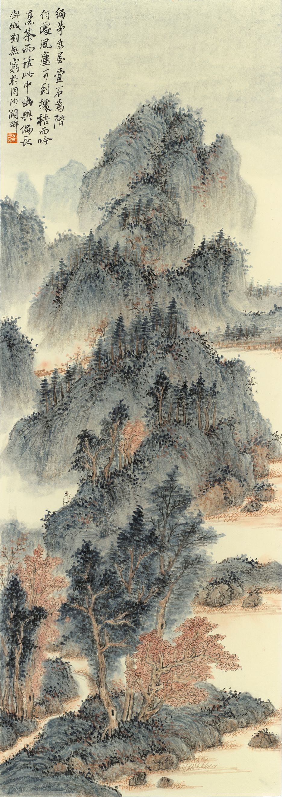 叠峦山居图预览图