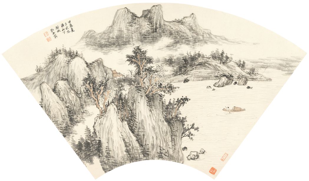烟岚归棹图缩略图