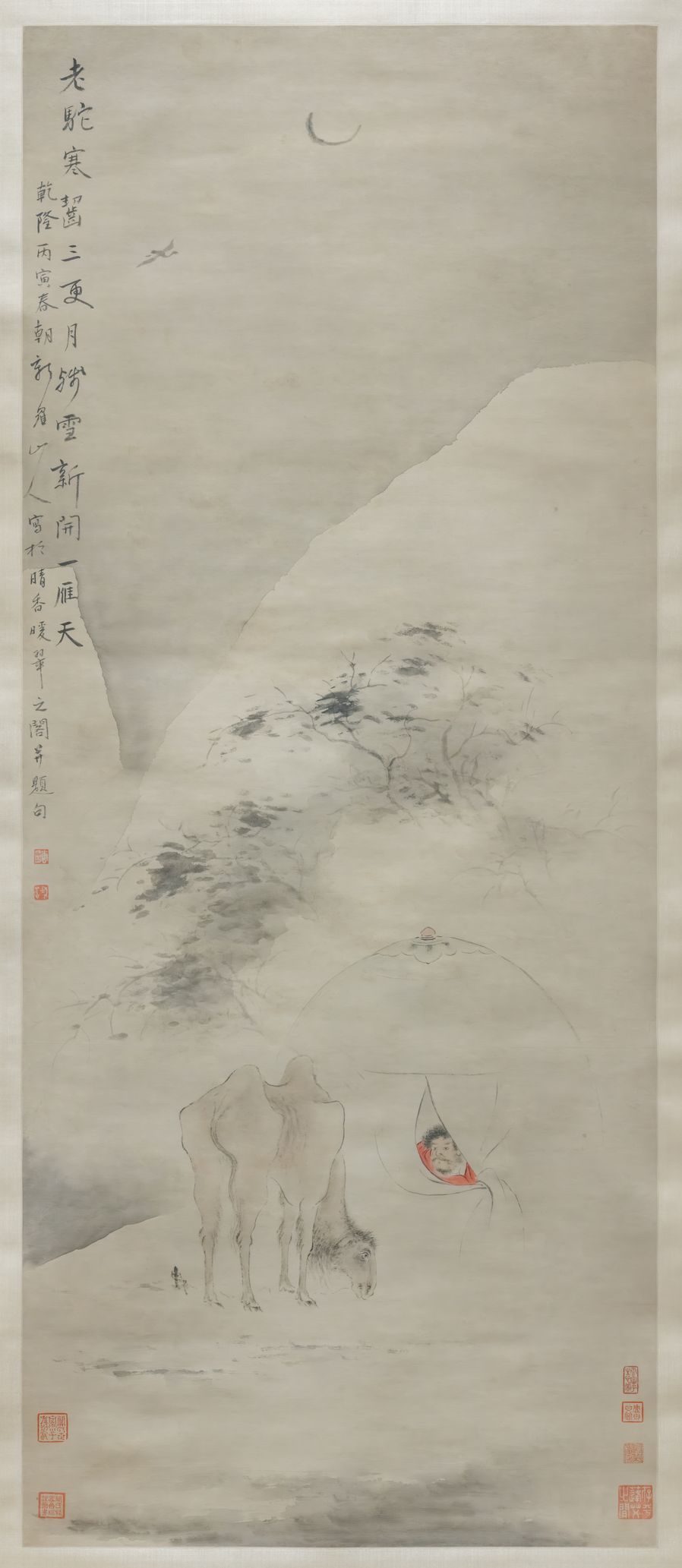 寒驼残雪图预览图