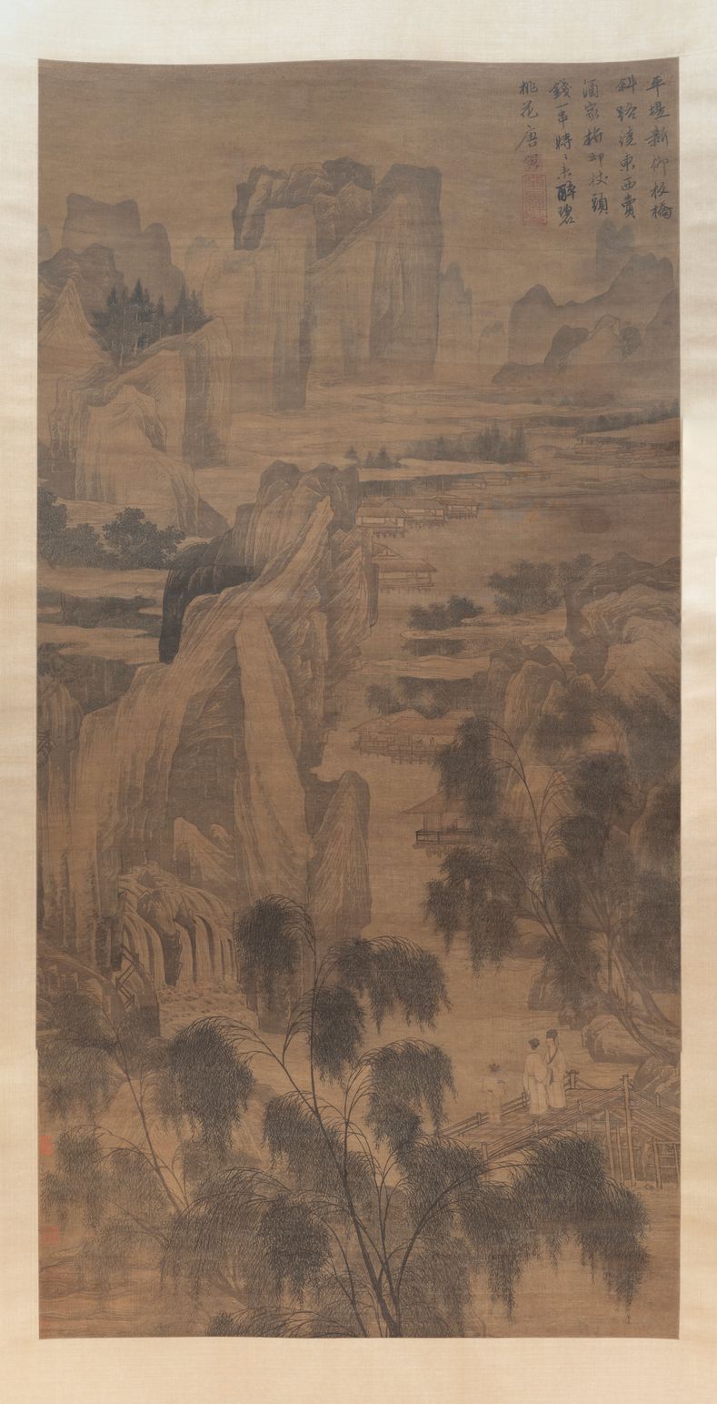 柳桥赏春图预览图