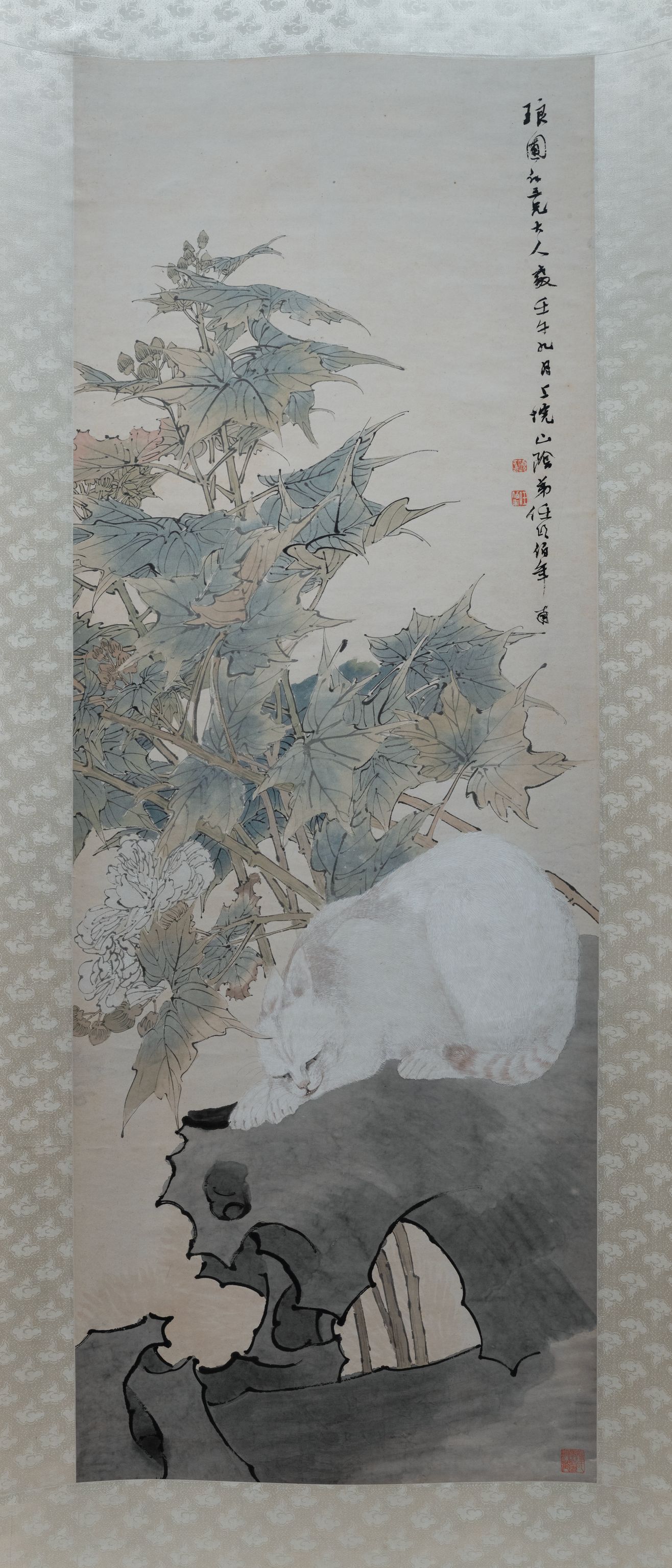 芙蓉白猫图预览图