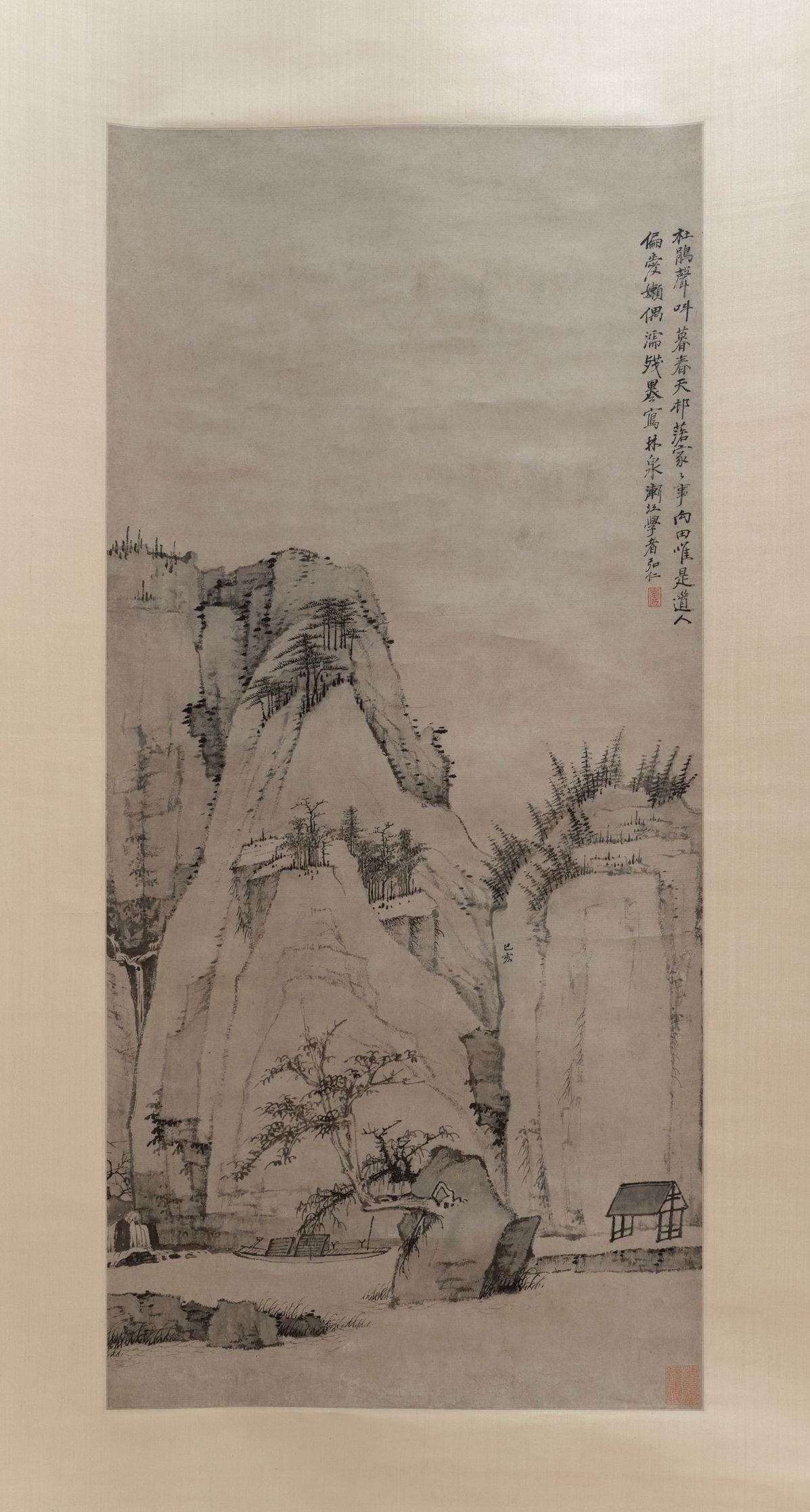 林泉春暮图预览图