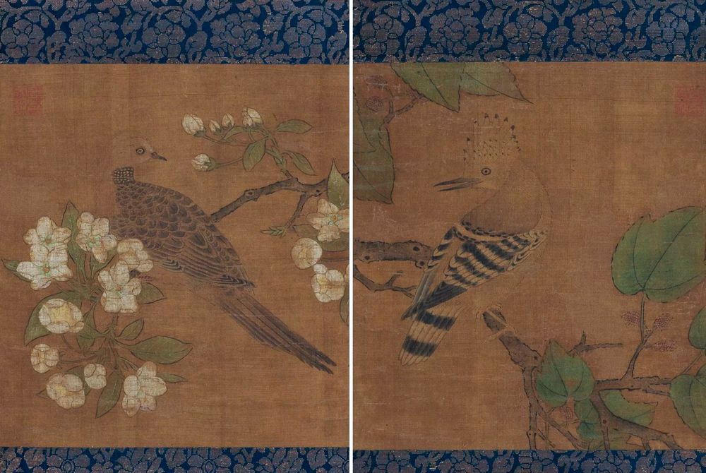 花鸟图对幅预览图