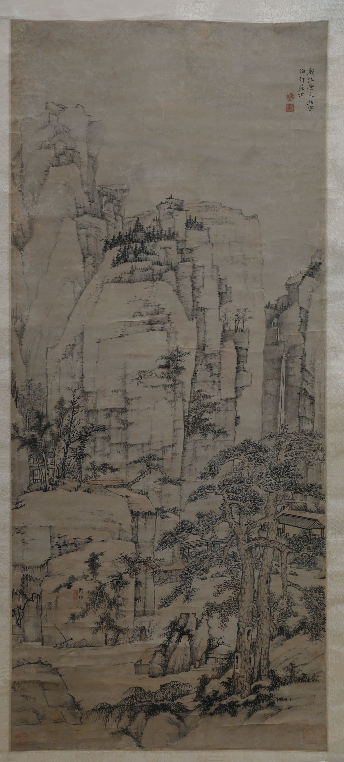 松溪石壁图预览图