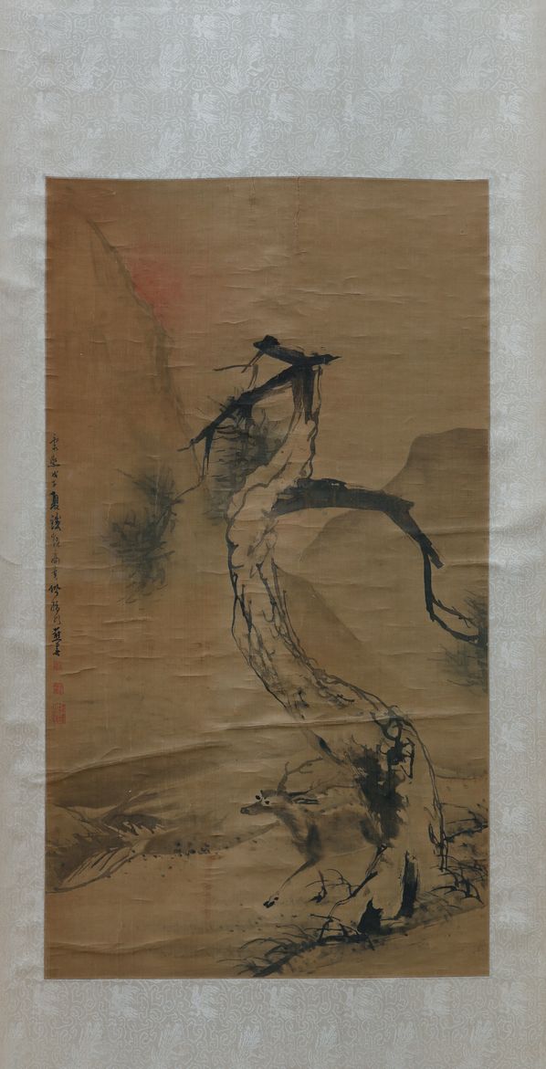指画松鹿图缩略图