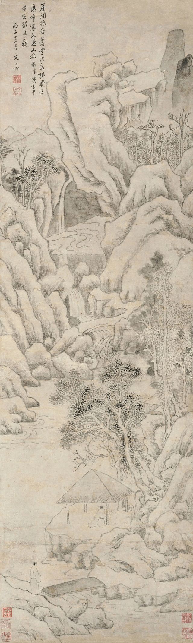 岩间飞瀑图预览图