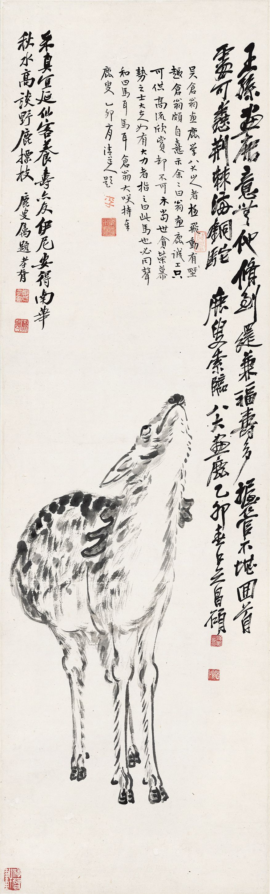 临八大山人鹿图预览图