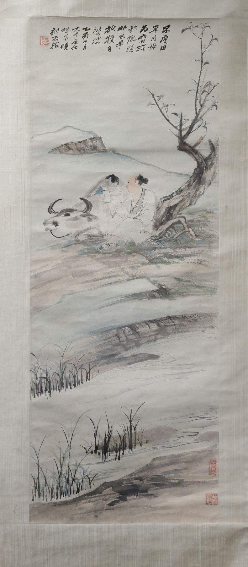 牧牛读书图预览图