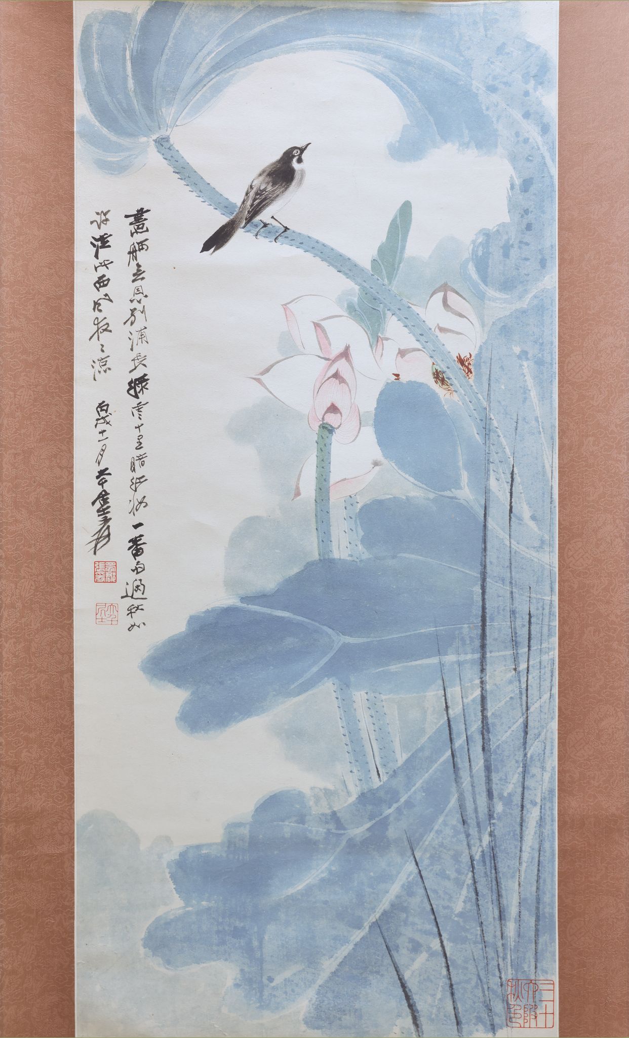 荷花鹡鸰图预览图