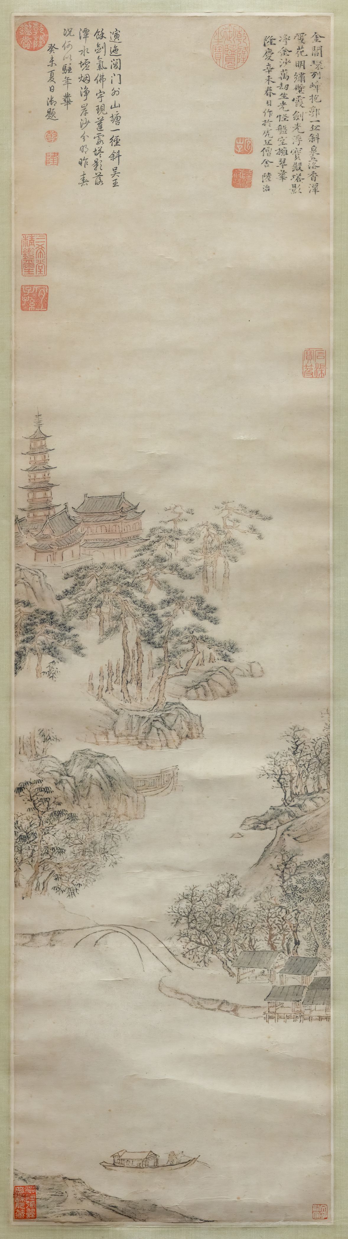 虎丘塔影图轴缩略图