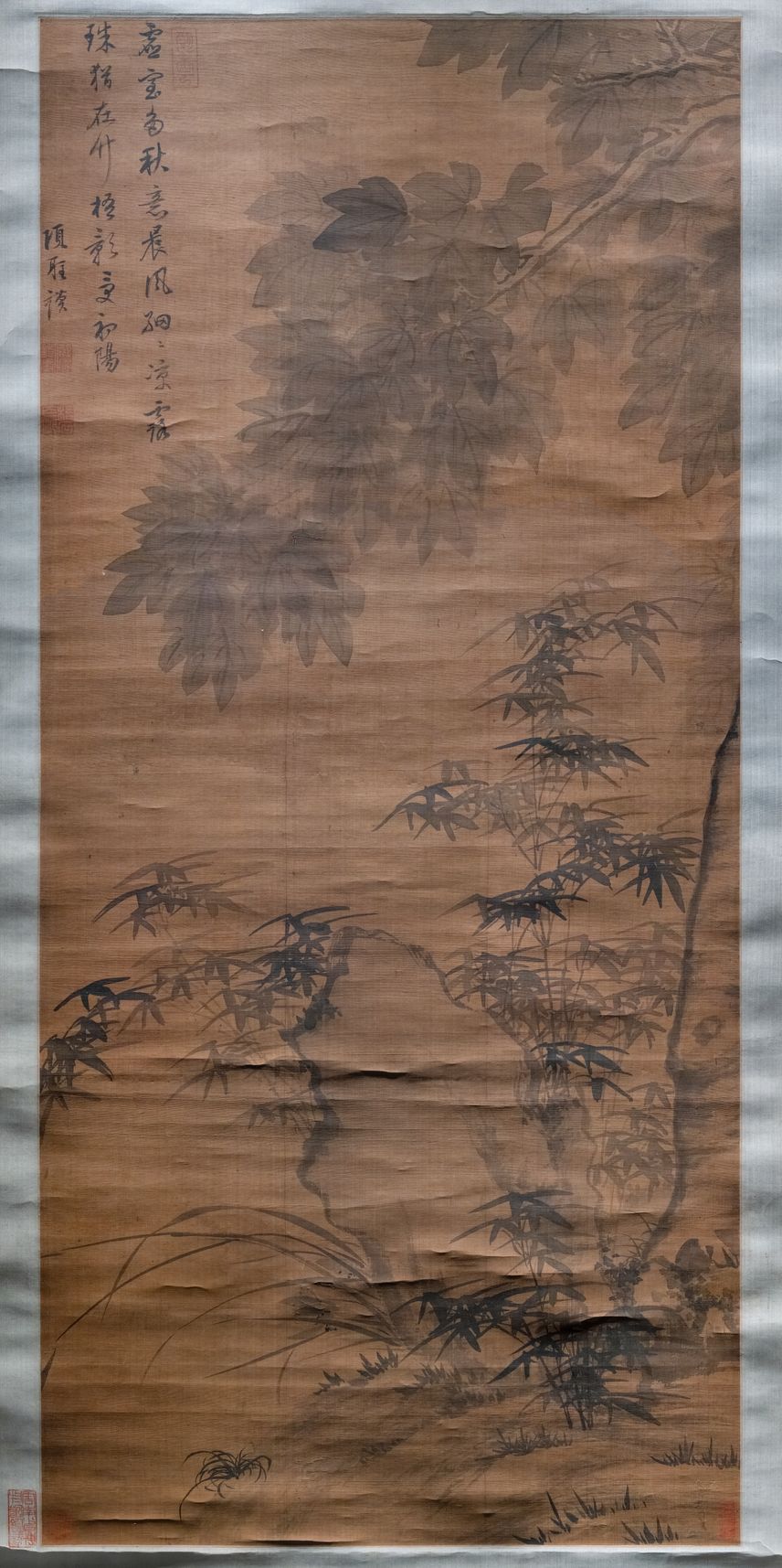 梧桐竹石图缩略图