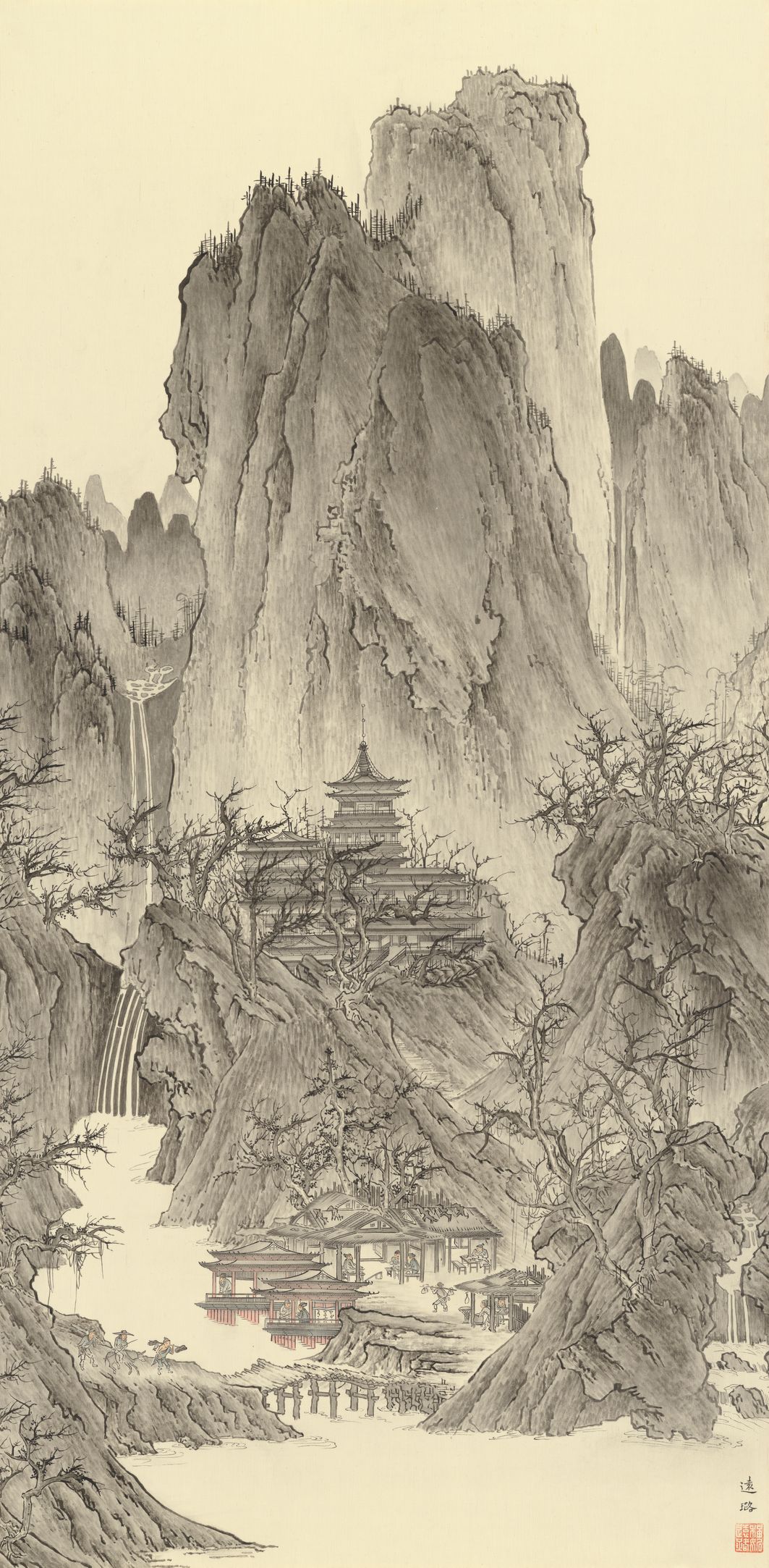 晴峦萧寺图缩略图