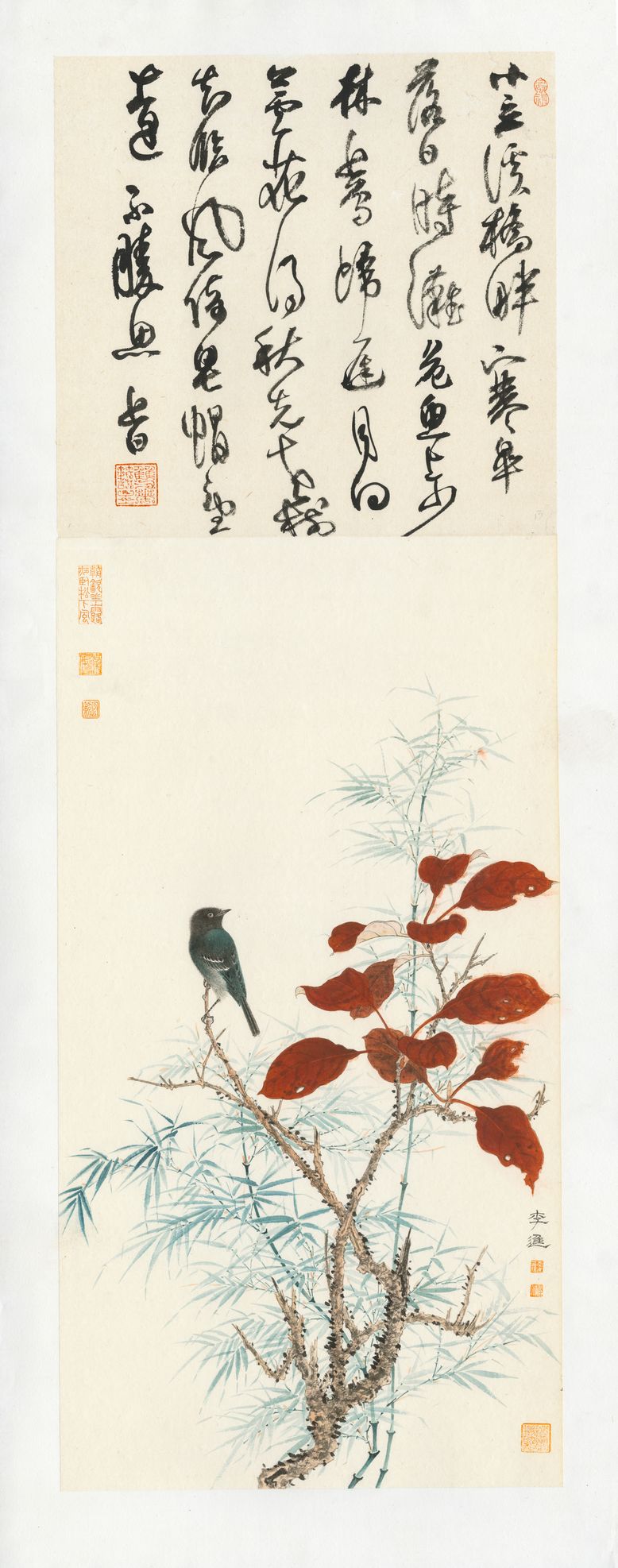 霜叶小鸟图缩略图