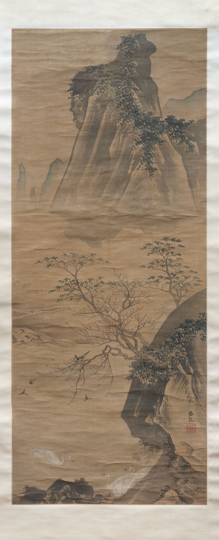 桃林聚禽图轴缩略图