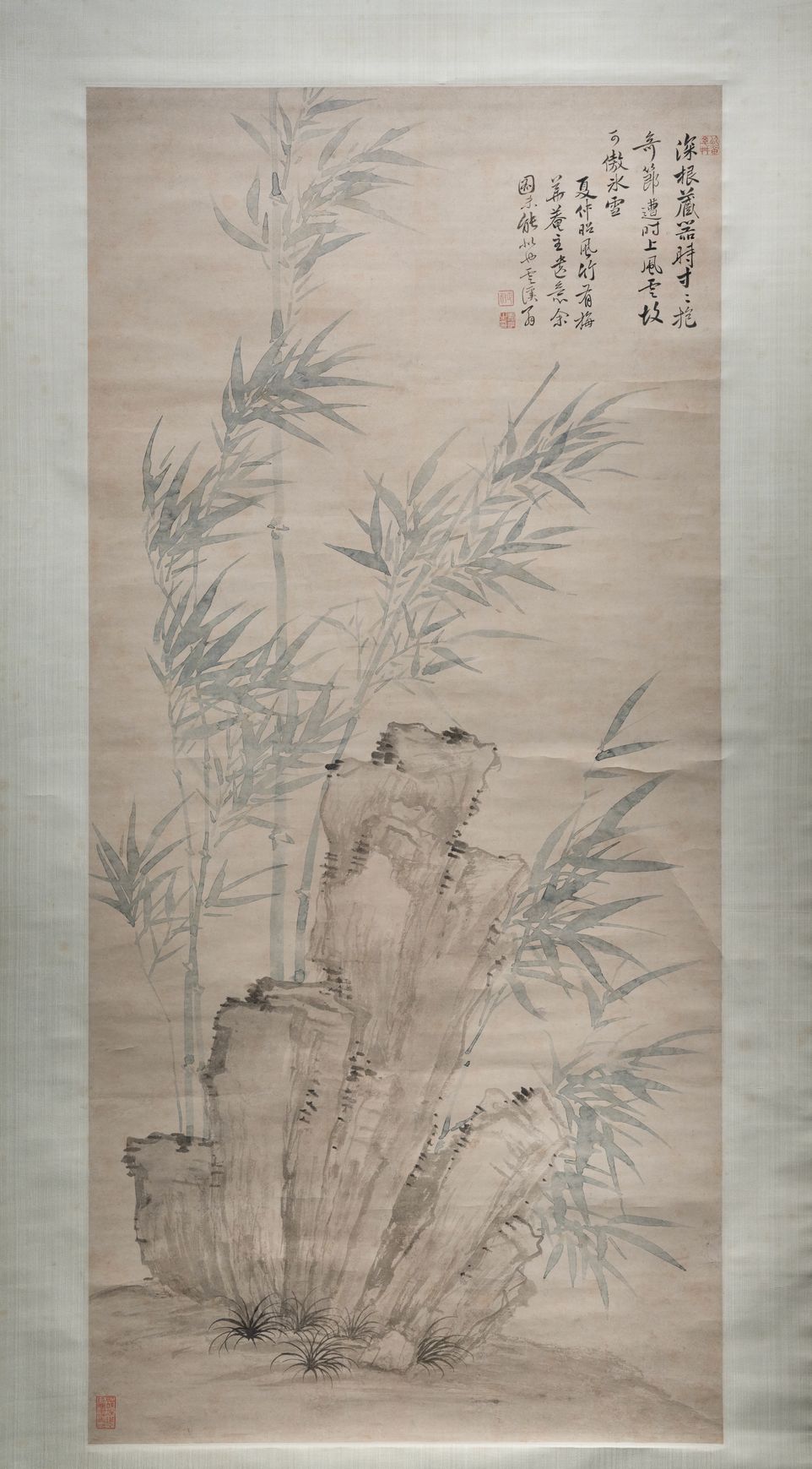 仿夏昶风竹图轴预览图