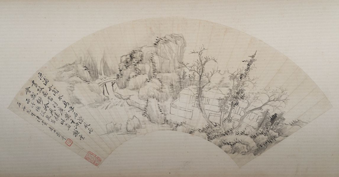 竹树流泉图预览图