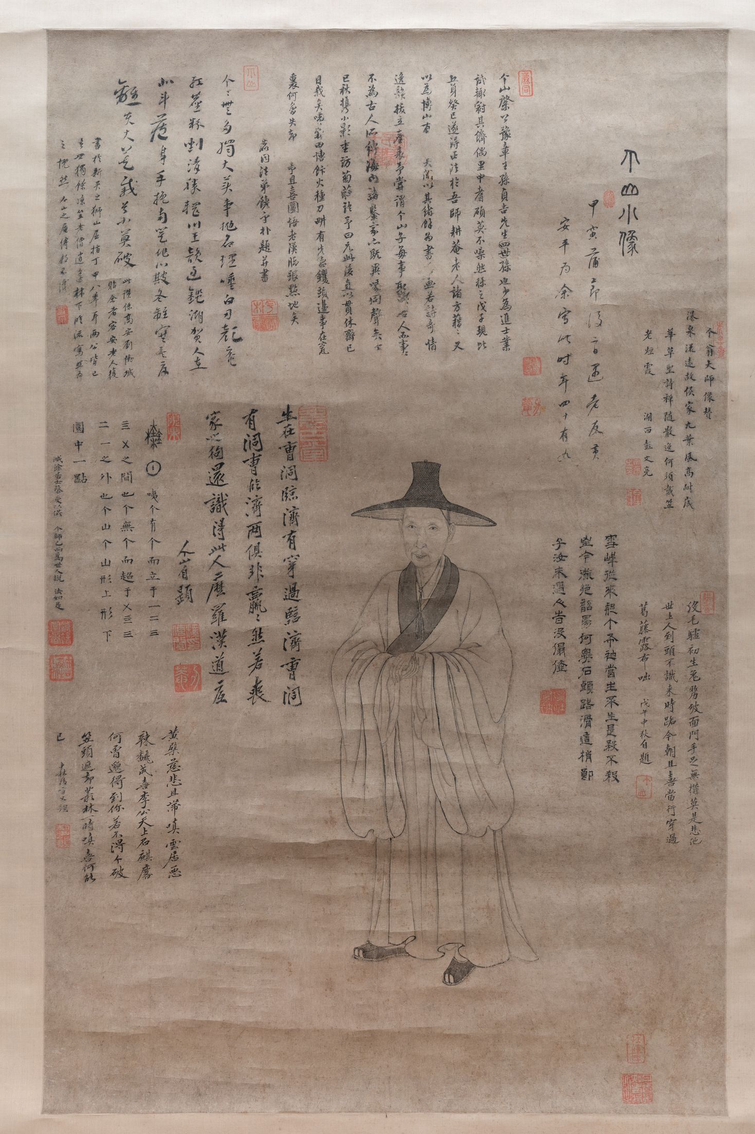 个山小像轴预览图