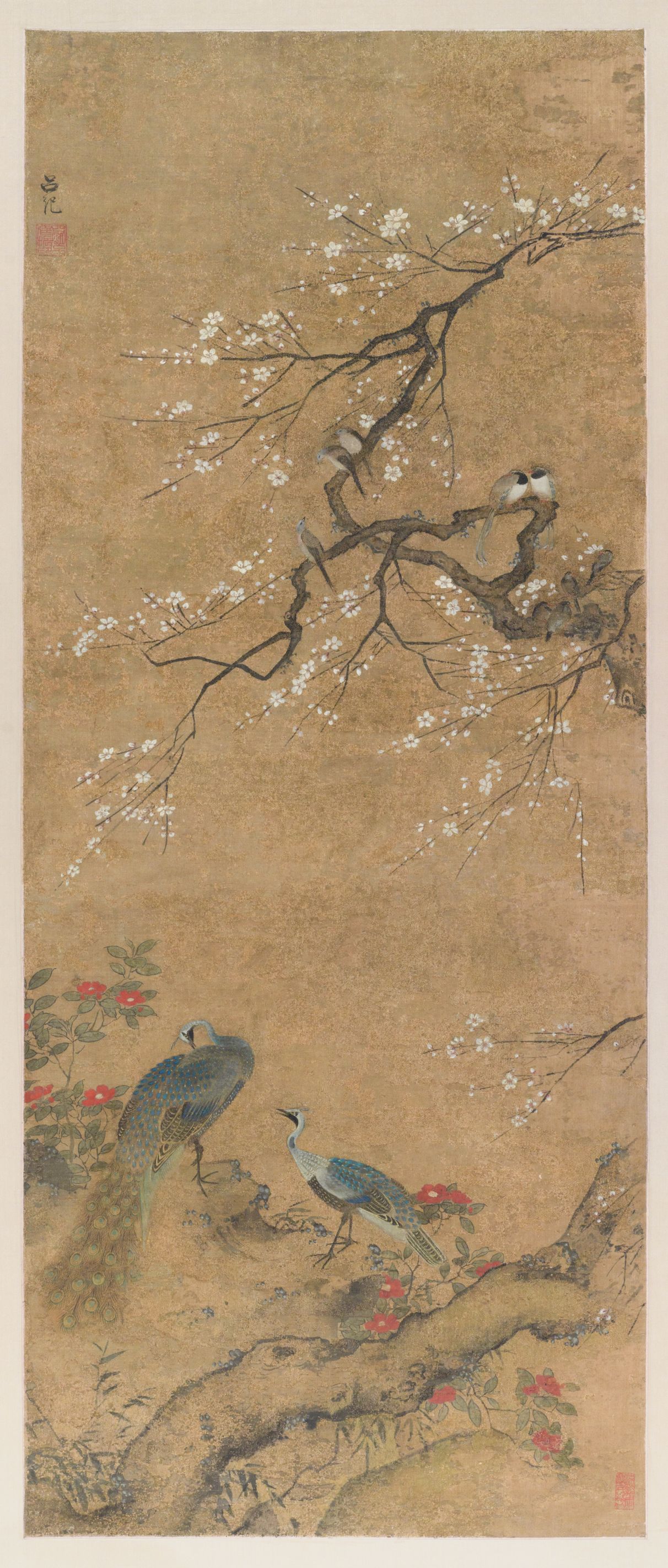 梅花孔雀图轴缩略图