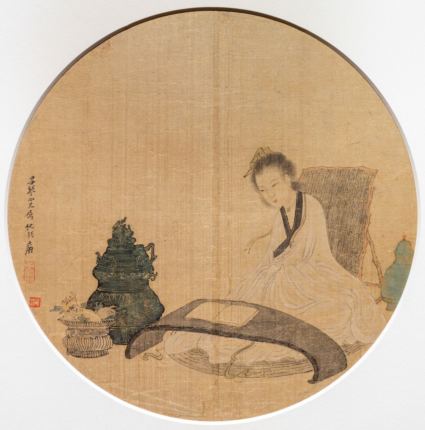 仕女读书图缩略图