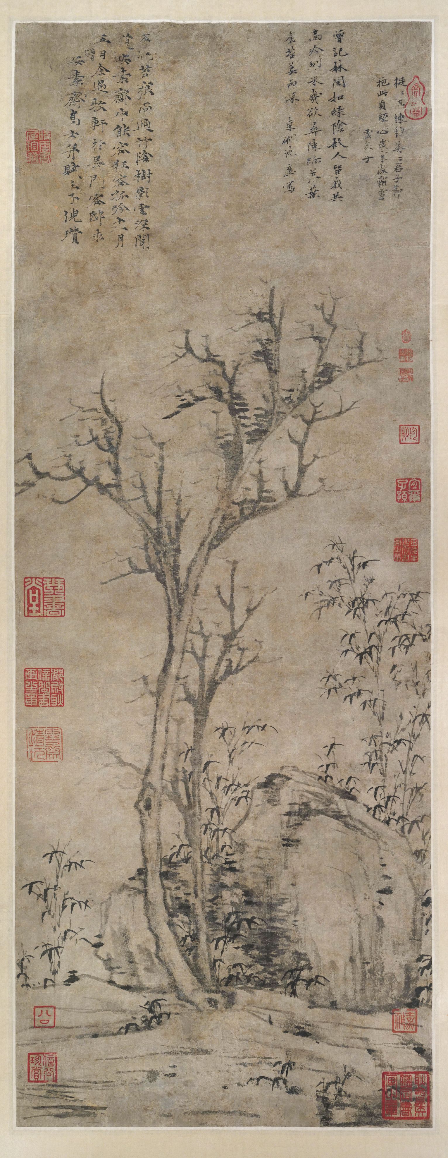 苔痕树影图轴缩略图