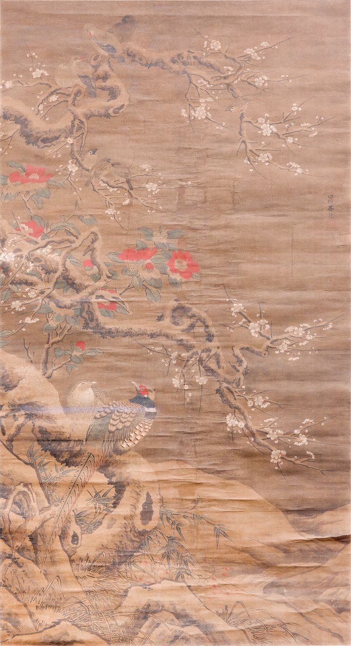 梅茶稚雀图缩略图