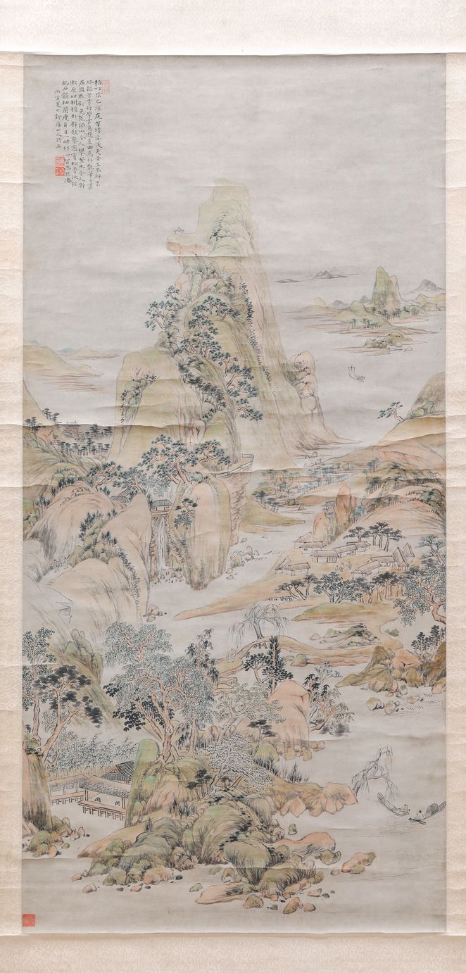 设色山水轴缩略图