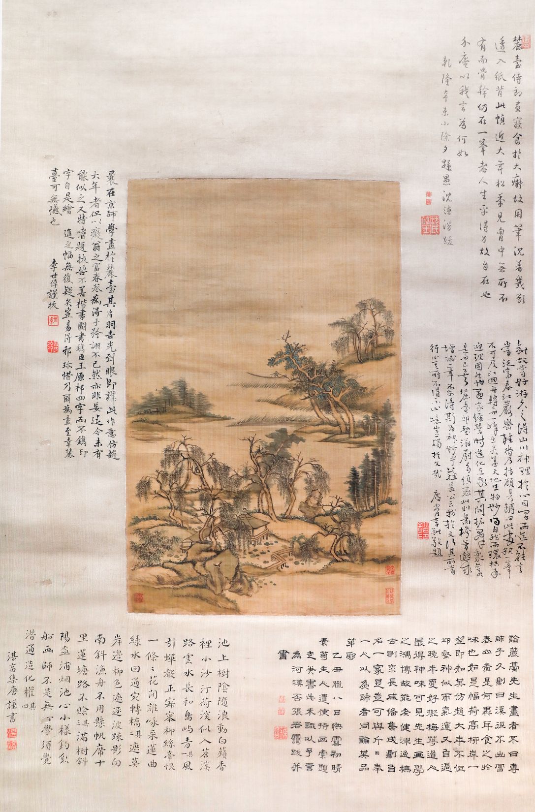 荷亭柳岸图轴缩略图