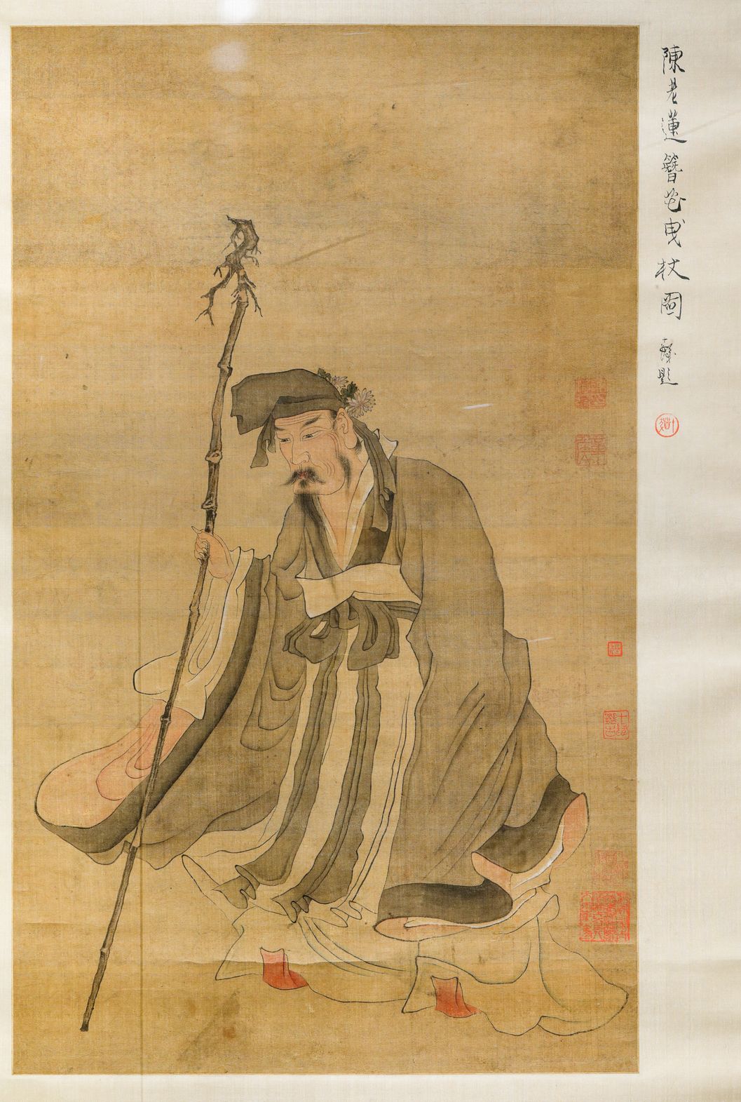 簪花曳杖图缩略图