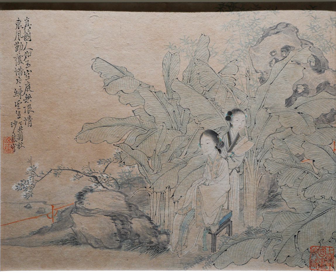 芭蕉仕女图预览图