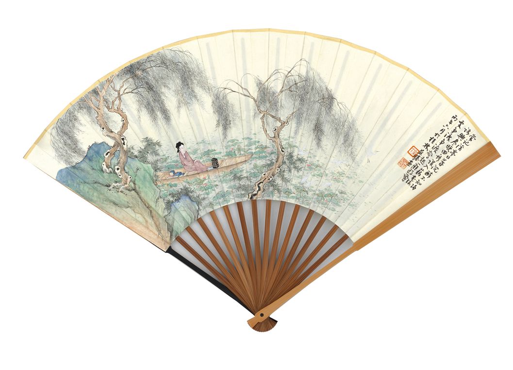 藕塘晚兴图缩略图