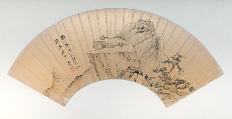 拟黄公望山水图扇页缩略图