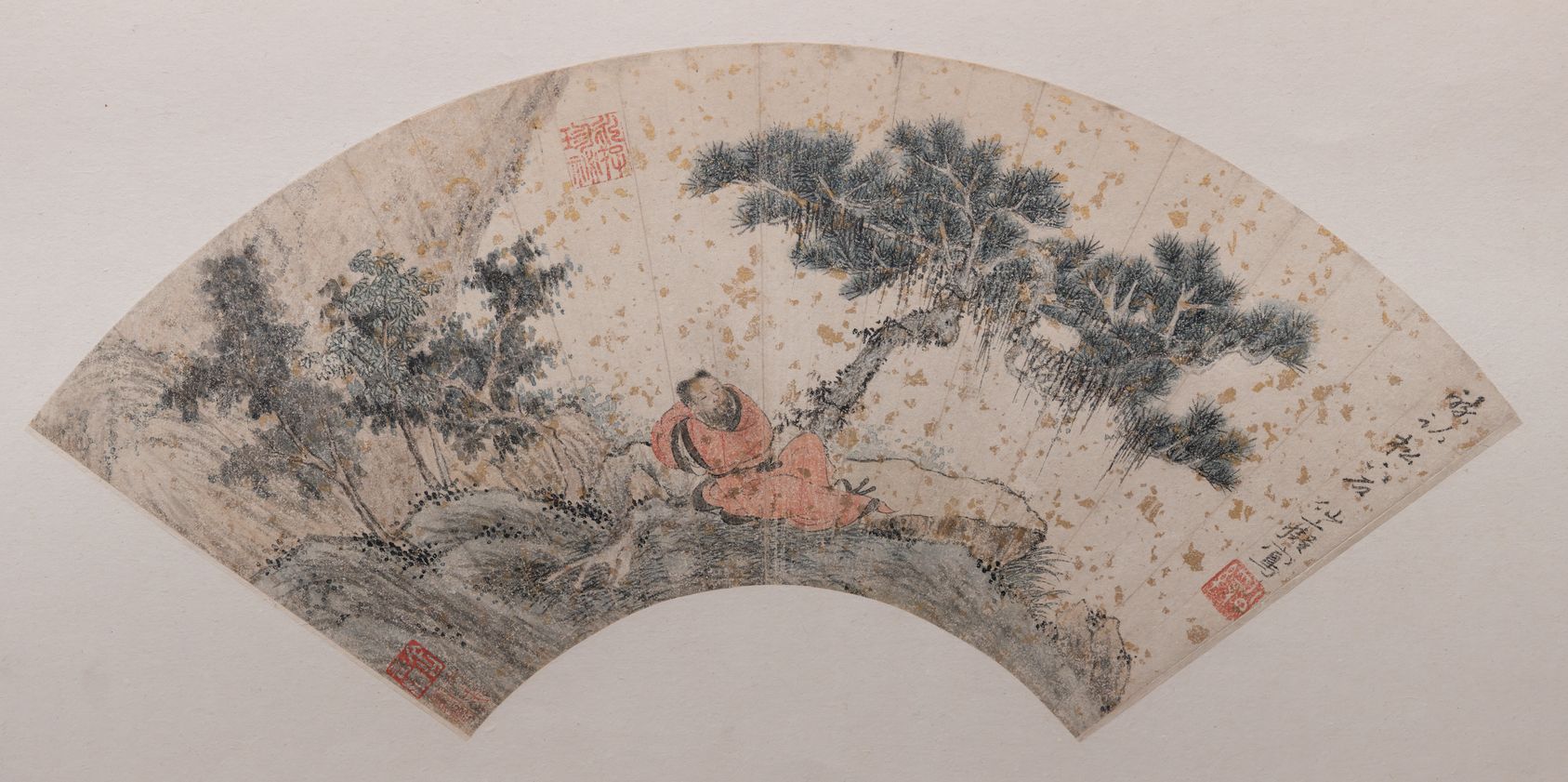 醉卧松石图缩略图