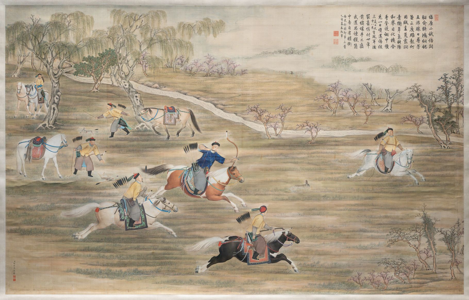 弘历射猎图轴缩略图