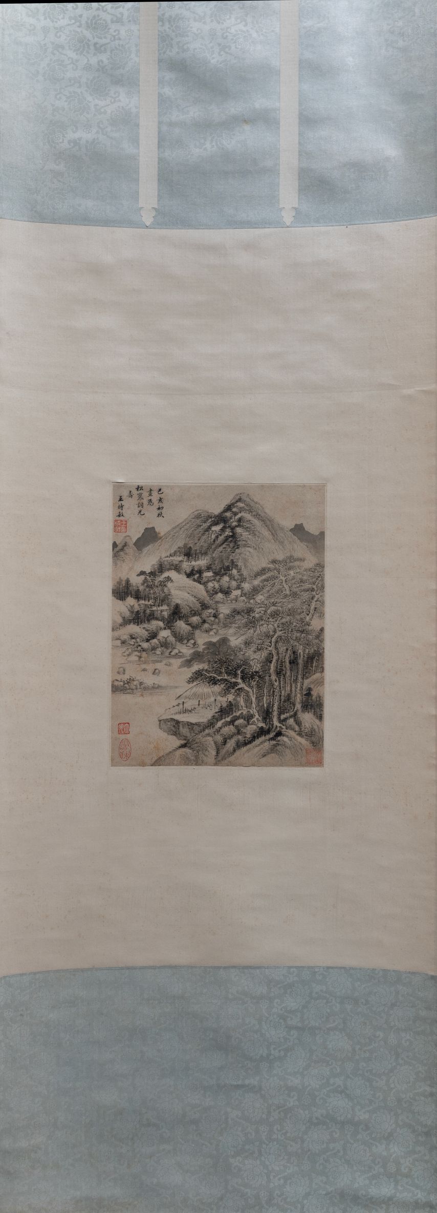 松下茅亭图轴缩略图