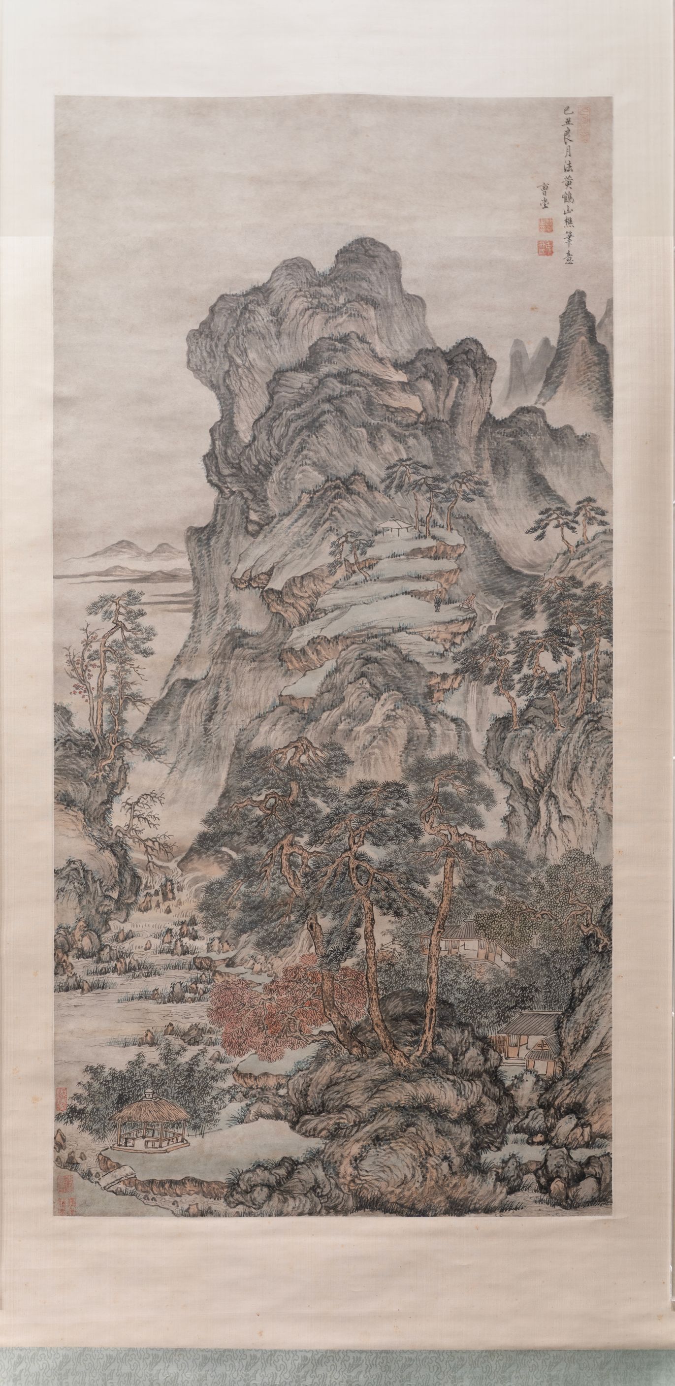 仿黄鹤山樵山水图轴预览图