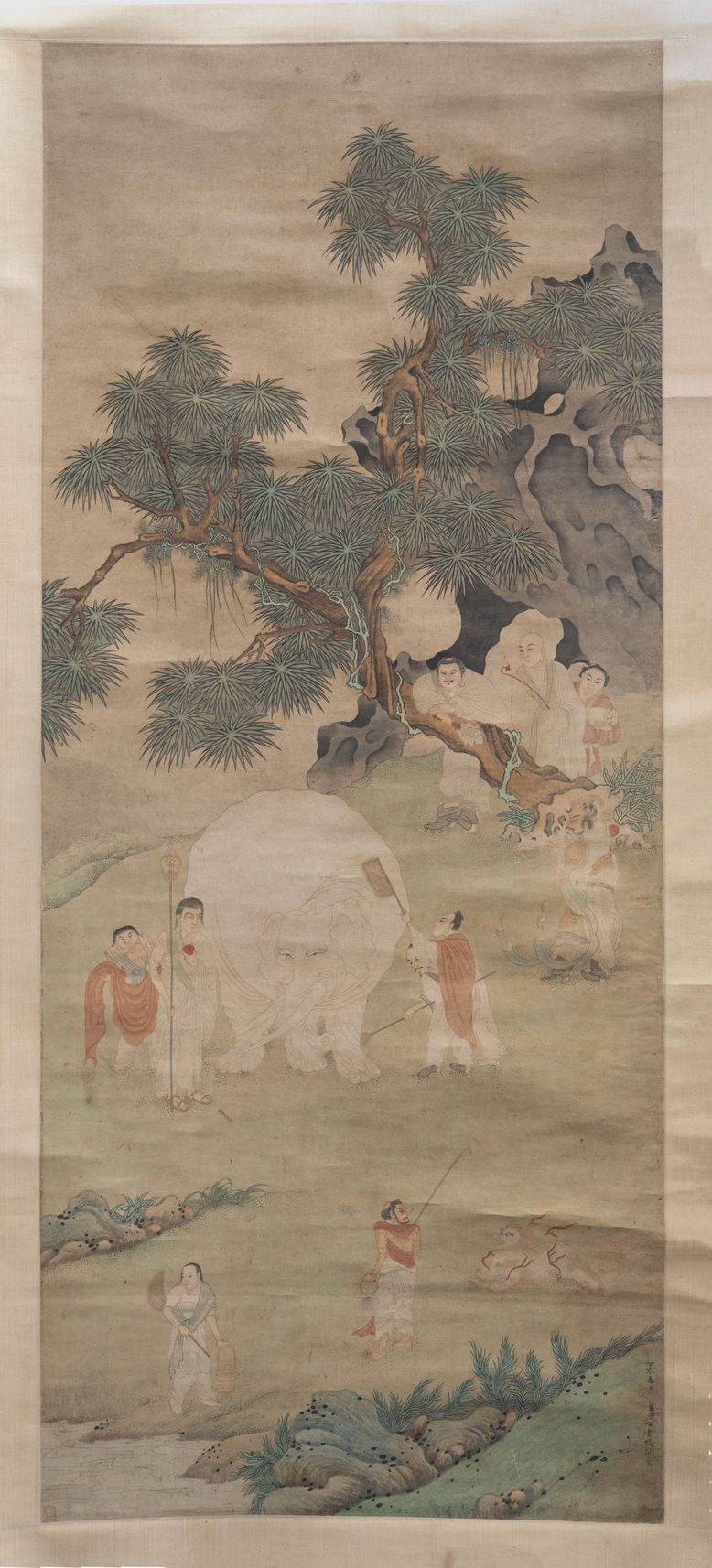 洗象图轴预览图